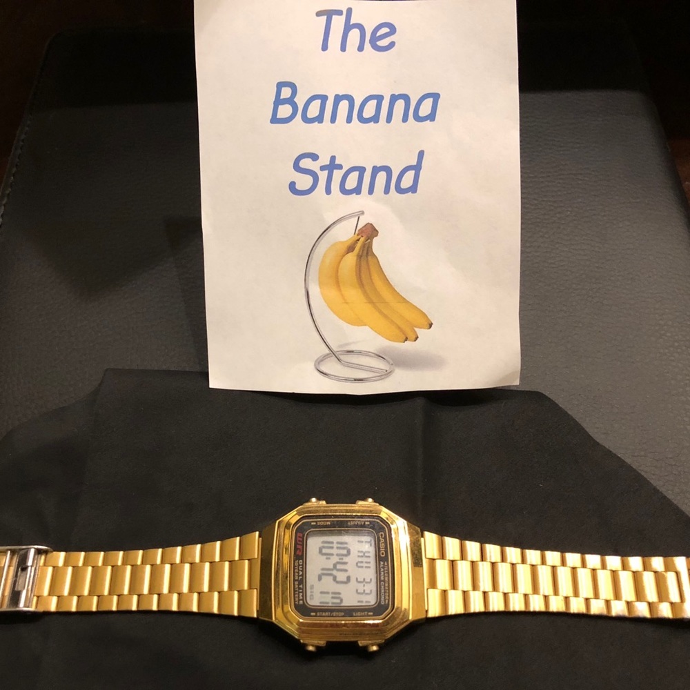 Gold Casio Retro Watch